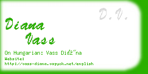 diana vass business card